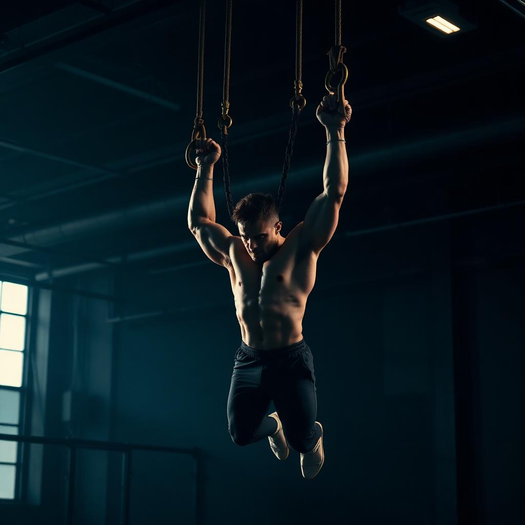Ring muscle-up — pulling strength